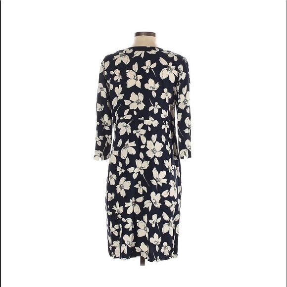 J Jill Floral Mid Sleeve Dress - Picture 2 of 12